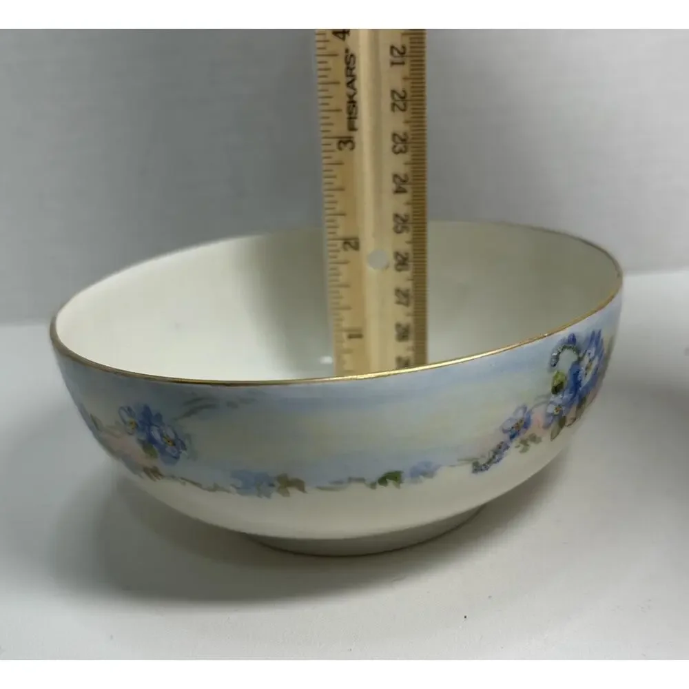 Hutschenreuther Selb Bavaria Porcelain Hand Painted Forget Me Not Flower 5